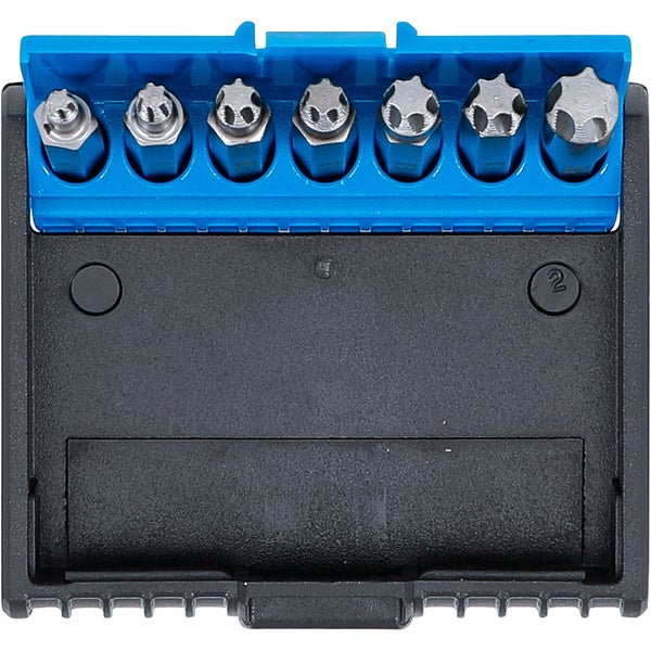 Schraubenausdreher-Set in blauer und schwarzer Aufbewahrungsbox