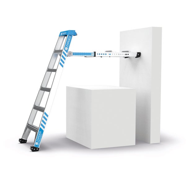 Zarges Mehrzweckleiter mit Wandhalterung für sicheres Arbeiten