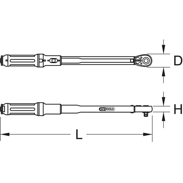 KS TOOLS 1/4 ERGOTORQUEprecision Ratschen-Drehmomentschlüssel 5 - 25 Nm - 516.1512
