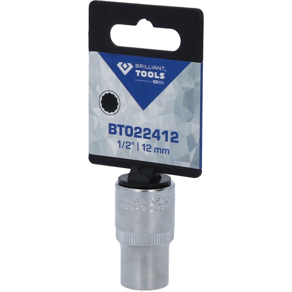 BRILLIANT TOOLS 1/2 Zwölfkant-Stecknuss 12 mm - BT022412
