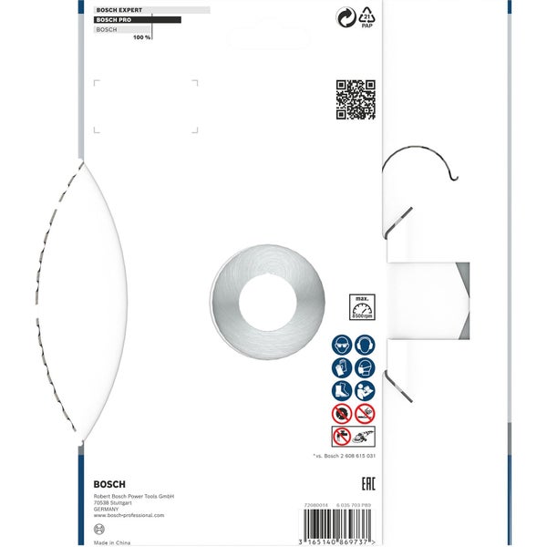 Bosch Pro Multi Material Trennscheibe, Durchmesser 180 Millimeter