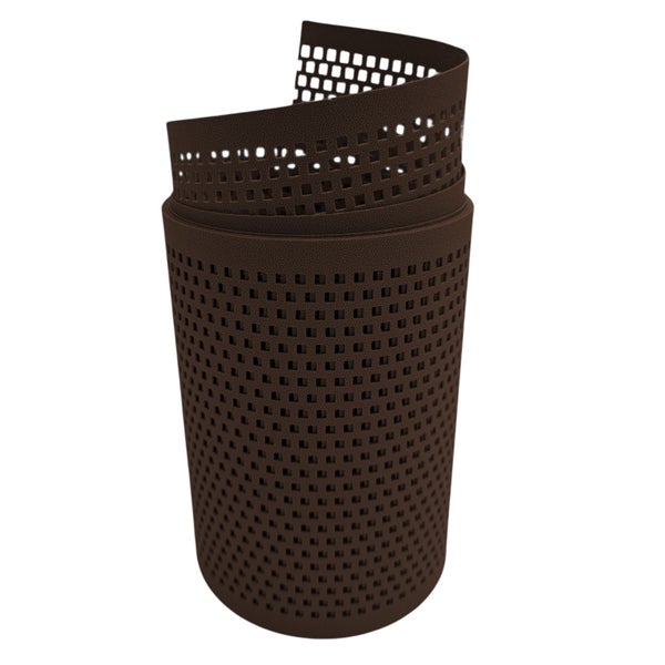 Drainagerohr aus Kunststoff mit quadratischen Öffnungen