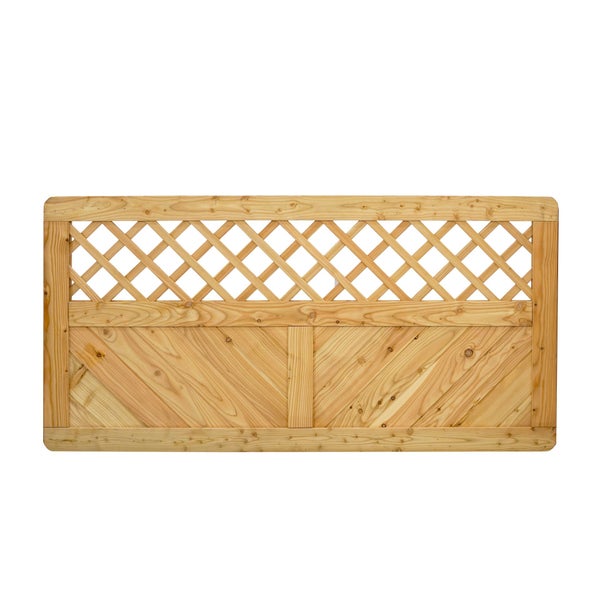 Holzzaunfeld mit Rautenmuster