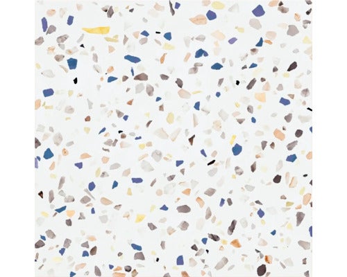 Terrazzo Fliesenmuster mit kleinen, unregelmäßigen Steinen