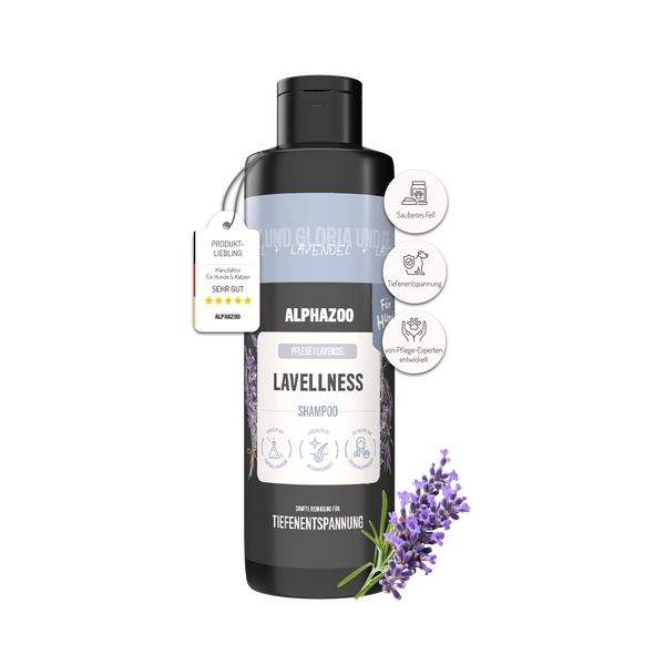 AlphaZoo Lavellness Shampoo für Hunde und Katzen mit Lavendel