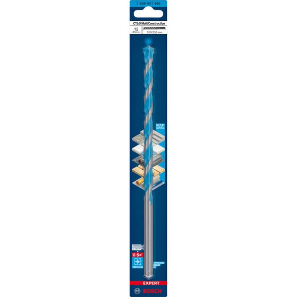 Bosch CYL-9 MultiConstruction Bohrer, 12 mm Durchmesser