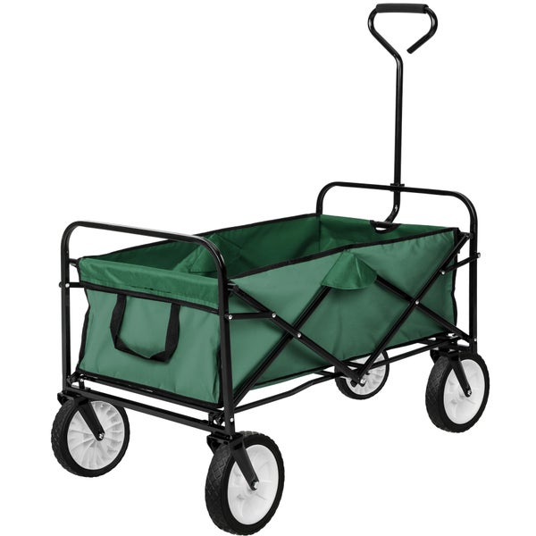 Bollerwagen tectake  Belastbarkeit 80 kg faltbar grün
