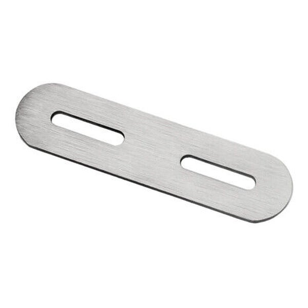 Flachverbinder aus Metall mit zwei Langlöchern zur stabilen Holzverbindung