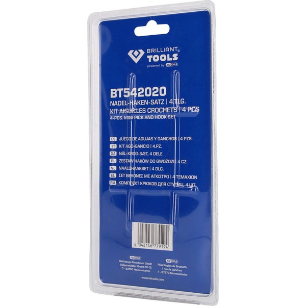 Brilliant Tools Nadel Hakensatz 4-teilig