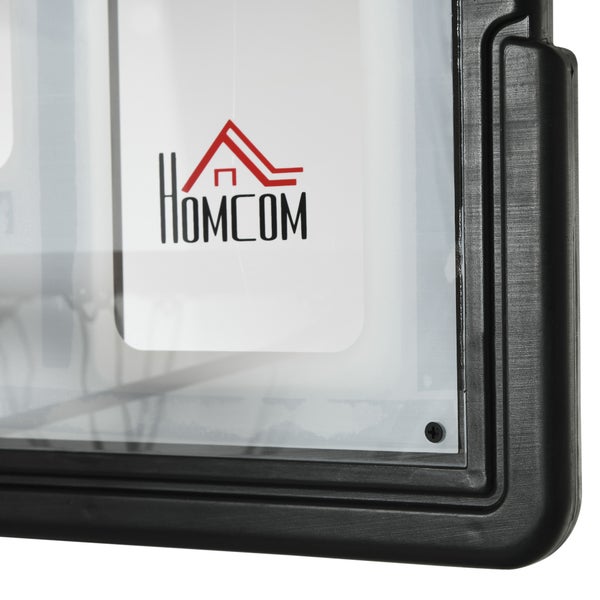 Homcom Logo auf einem Kunststoffrahmen