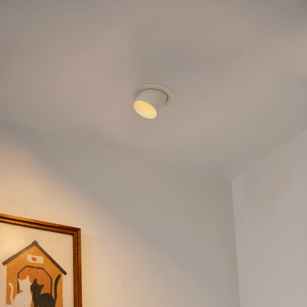 Moderner Einbaustrahler Beige GU10 50 mm rund schwenkbar - Installa