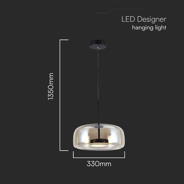 V-TAC VT-7988 - Designer-Deckenleuchten - Designer-Hängelampen - IP20 - Bernstein - 6 Watt - 750
