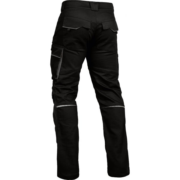 Leibwächter Arbeitshose Bundhose lang, schwarz/grau Gr. 26 Herren
