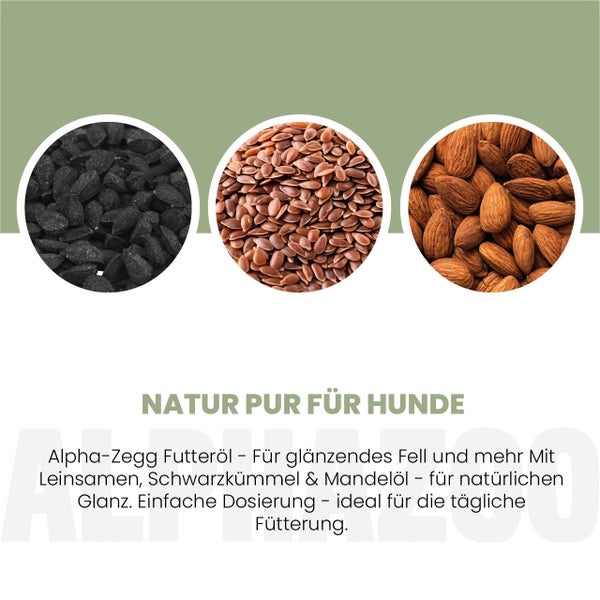 alphazoo Alpha-Zegg Futteröl für Hunde 250ml