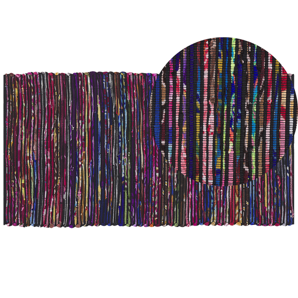 Teppich BARTIN Schwarz 80 x 150 cm