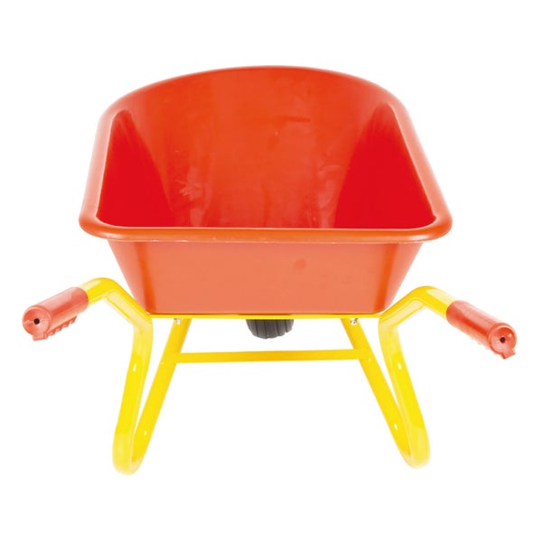 Kinderschubkarre Ravendo BJ 350 – 35 L Mulde, 50 kg Tragkraft, Vollgummirad, geschweißter Rahmen, rot