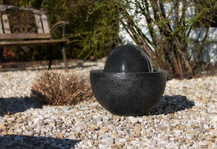 Gartenbrunnen Kugelbrunnen FoBall darkgrey 10873