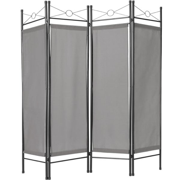 Raumteiler tectake  4-teiliger Blickschutz 160 x 2,5 x 180 cm