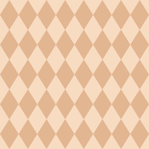 Geometrisches Muster mit Rauten in zwei Beigetönen.