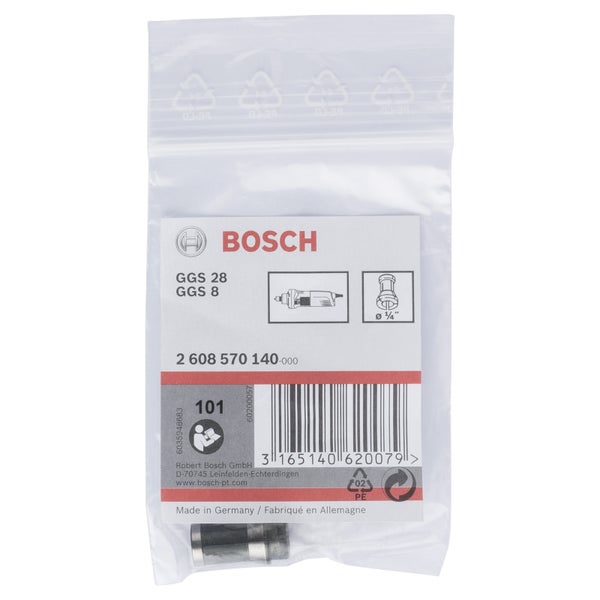 Bosch Spannzange ohne Spannmutter, 1/4, für Bosch-Geradschleifer - 2608570140
