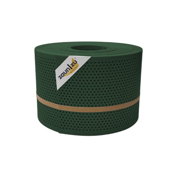 Zaunblende auf Rolle mit ZaunZu Logo