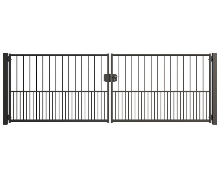 Doppeltor aus Metall für den Aussenbereich