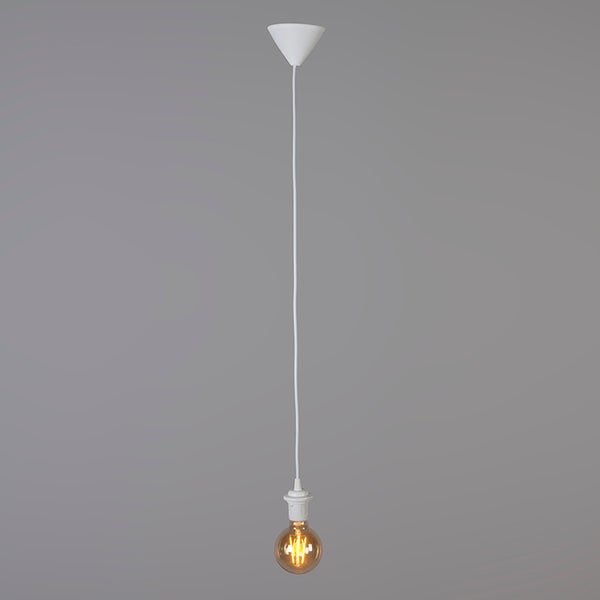 Hängelampe mit Fassung und Leuchtmittel