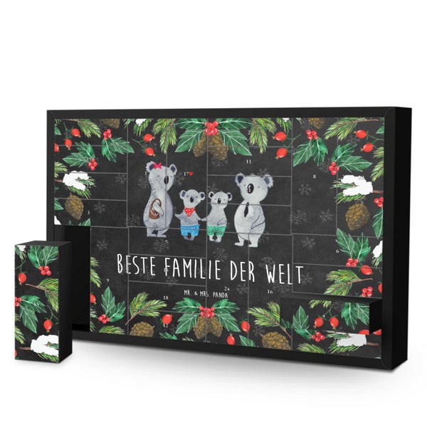 Mr. & Mrs. Panda Befüllbarer Adventskalender Koala Familie zwei - Schwarz