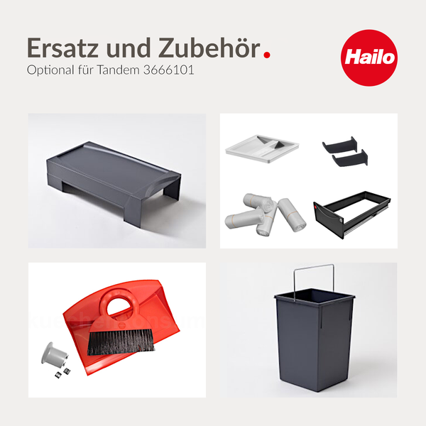 Rechteckiger Kunststoffeimer mit Henkel, 18 Liter, Masse 316 Millimeter mal 226 Millimeter mal 286 Millimeter.