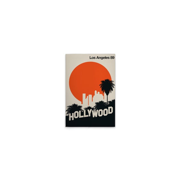 Dekoratives Wandbild mit Hollywood- und Los Angeles-Motiv