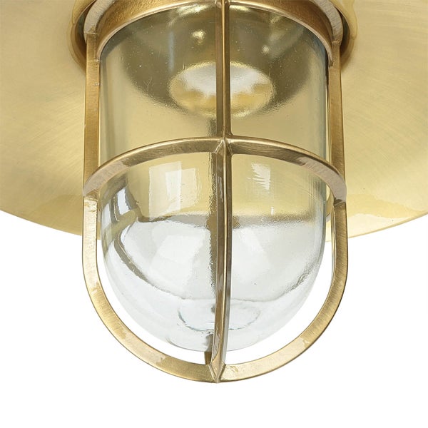 Deckenleuchte mit Glasabdeckung und Metallrahmen