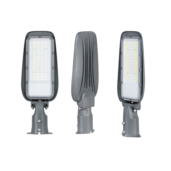 Dreiansicht einer LED-Straßenleuchte