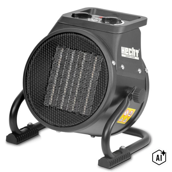Hecht Elektroheizlüfter mit Keramikheizelement und 2000 Watt Leistung