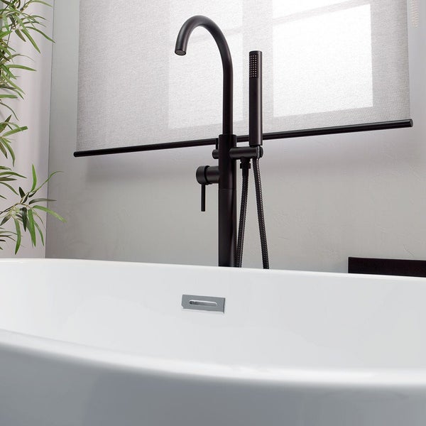 150 cm ovale Badewanne glänzend weiß  | Allegra
