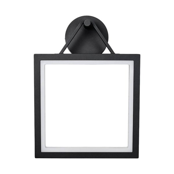 Lucande LED Wandleuchte außen Mirco (Modern) in Schwarz aus Aluminium (1 flammig, ) - Außenwandleuchten Wandlampe Led Außenlampe Outdoor für Außenwand/Hauswand Haus Terrasse &