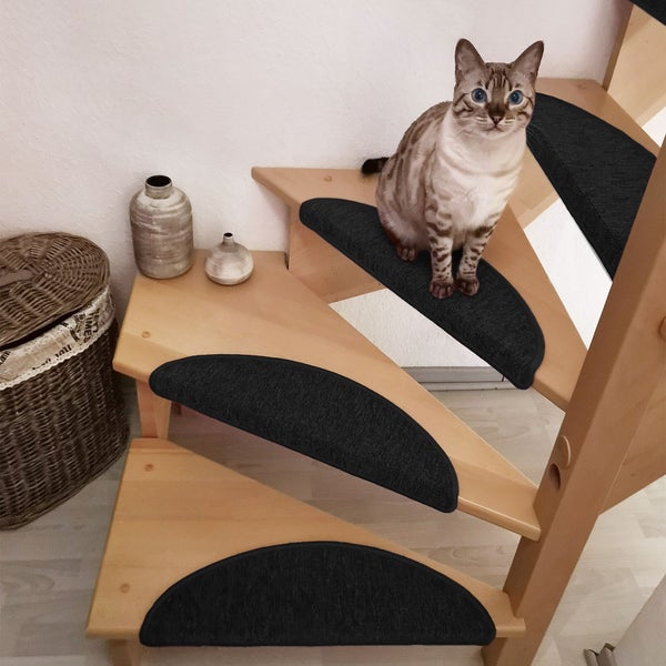 Beautissu ProStair Stufenmatte 56x20cm Anthrazit (15tlg)