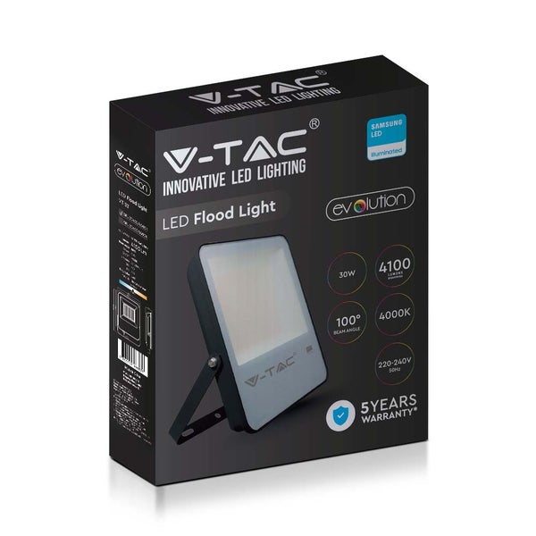 V-TAC LED-Flutlichtstrahler in Produktverpackung