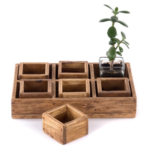 Kisten-Set Cubo II 7-tlg. Massivholz