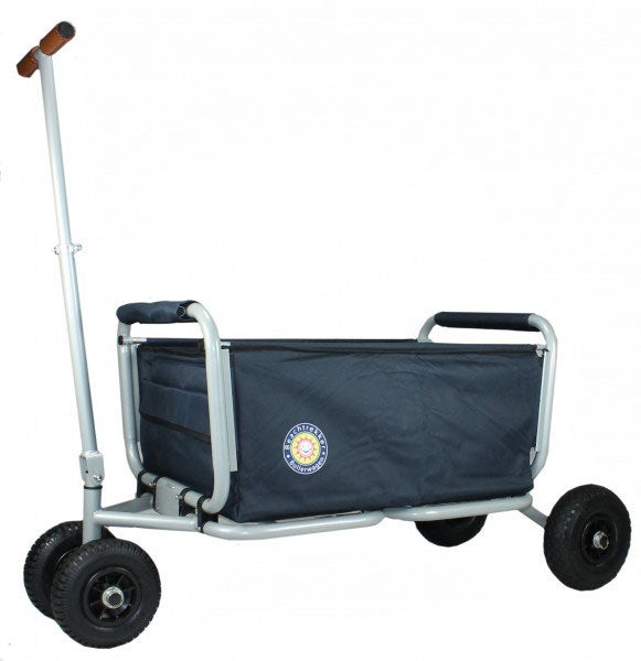 Bollerwagen mit vier Rädern und Stofftasche