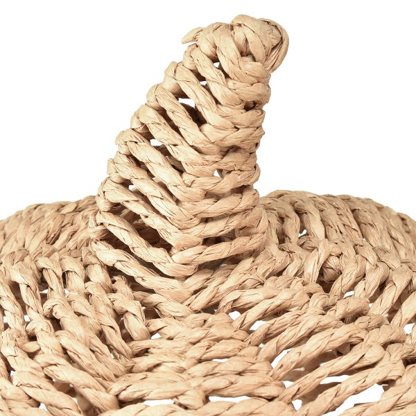 Detailansicht eines geflochtenen Korbes