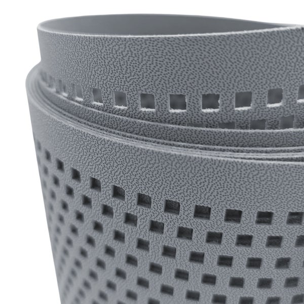 Rolle perforierter Gummimatte mit quadratischen Aussparungen