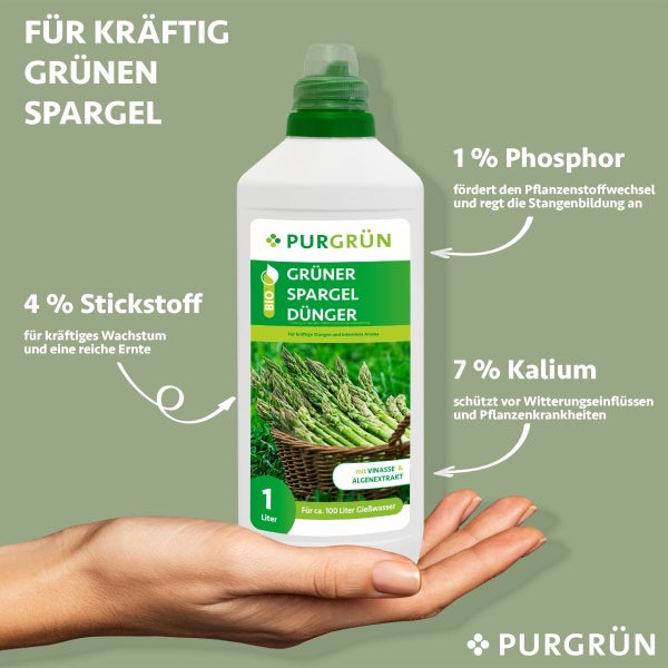 Purgrün Bio-Grüner-Spargel-Dünger 1 Liter