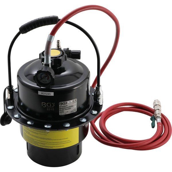 Druckluft Bremsenentlüfter mit fünf Liter Behälter