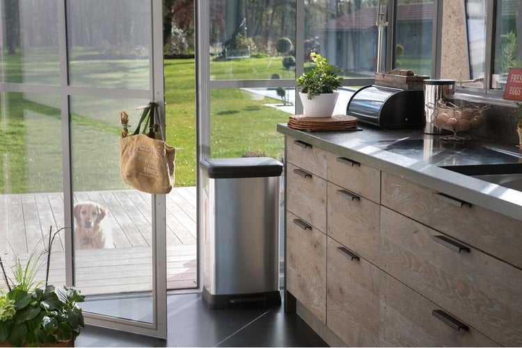 Curver Deco Bin Treteimer - 50L - Silber Metallic