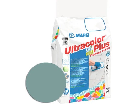 Mapei Ultracolor Plus Flexfuge schnell Mörtelverpackung mit Farbbeispiel