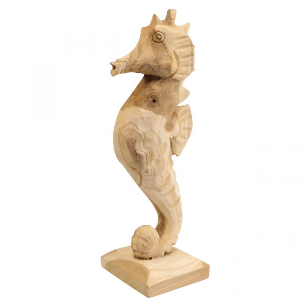 Seepferdchenfigur aus Holz