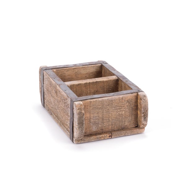 Holzkiste Brick Massivholz, Ziegelform