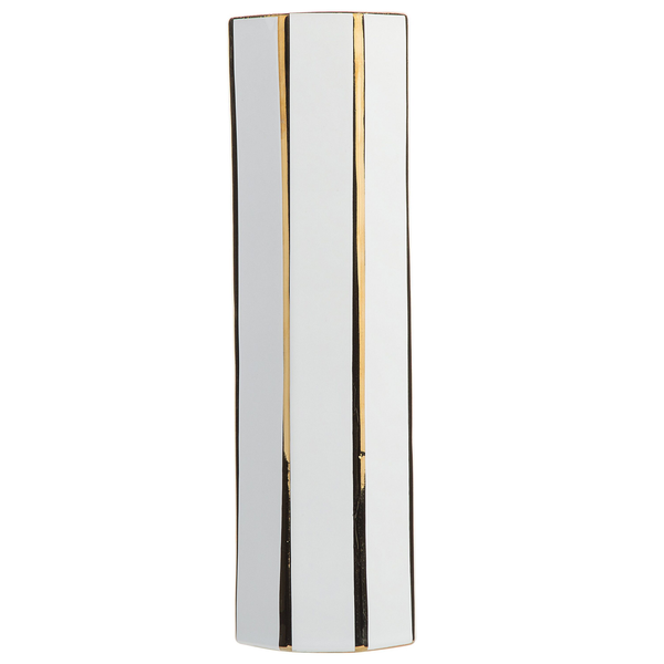 Blumenvase ESTELLA Keramik 40 cm Weiß