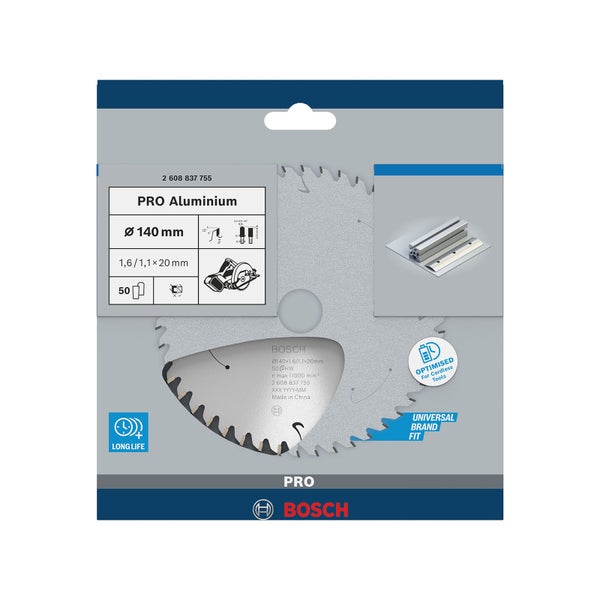 Bosch PRO Aluminium cordless Blatt für Kreissägen 140 x 1,6 x 20 mm - 2608837755
