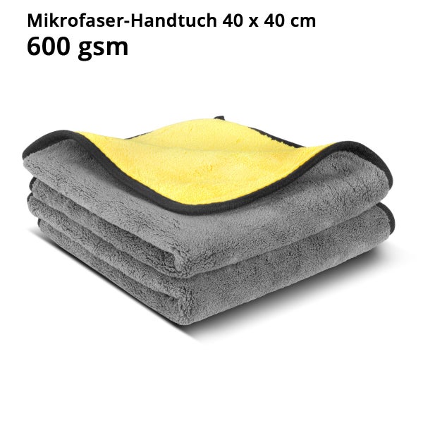 Mikrofaser-Handtuch 10er Set doppelseitig 40 x 40 cm 600 gsm